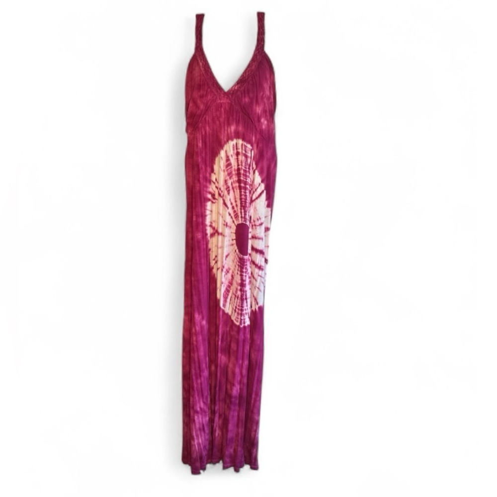 Design History Tie-Dye Maxi Dress in Pink and White